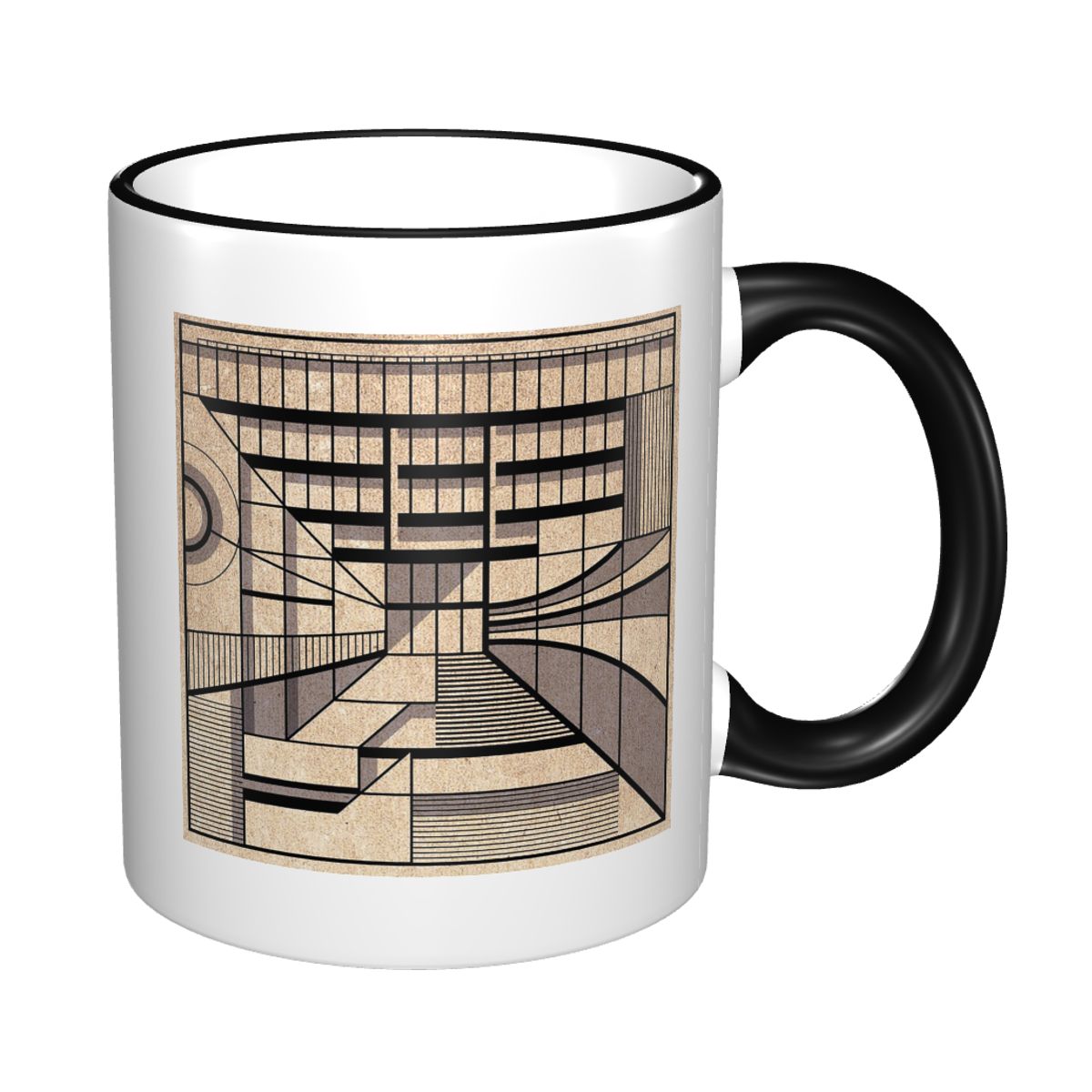 Coffee Tea Library - Birmingham Central Library Mug Funny Ceramic