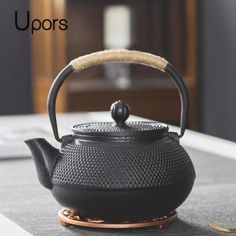 Cast Iron Teapot - UPORS Japanese Iron Tea Pot with