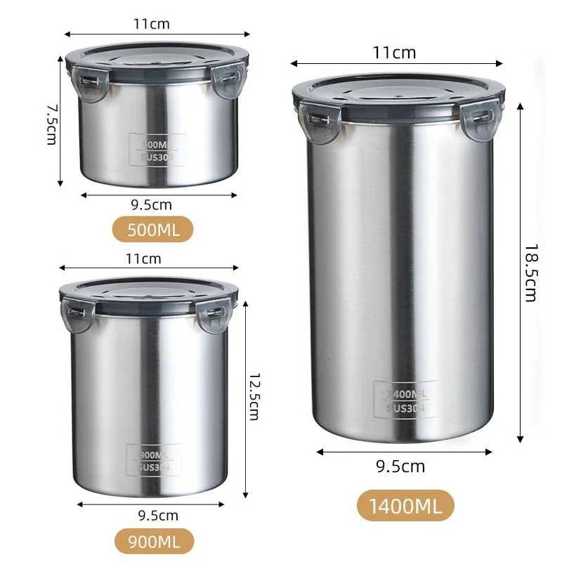 Stainless Steel Food Container - Coffee Bean And Tea Leaf ulasan dan harga