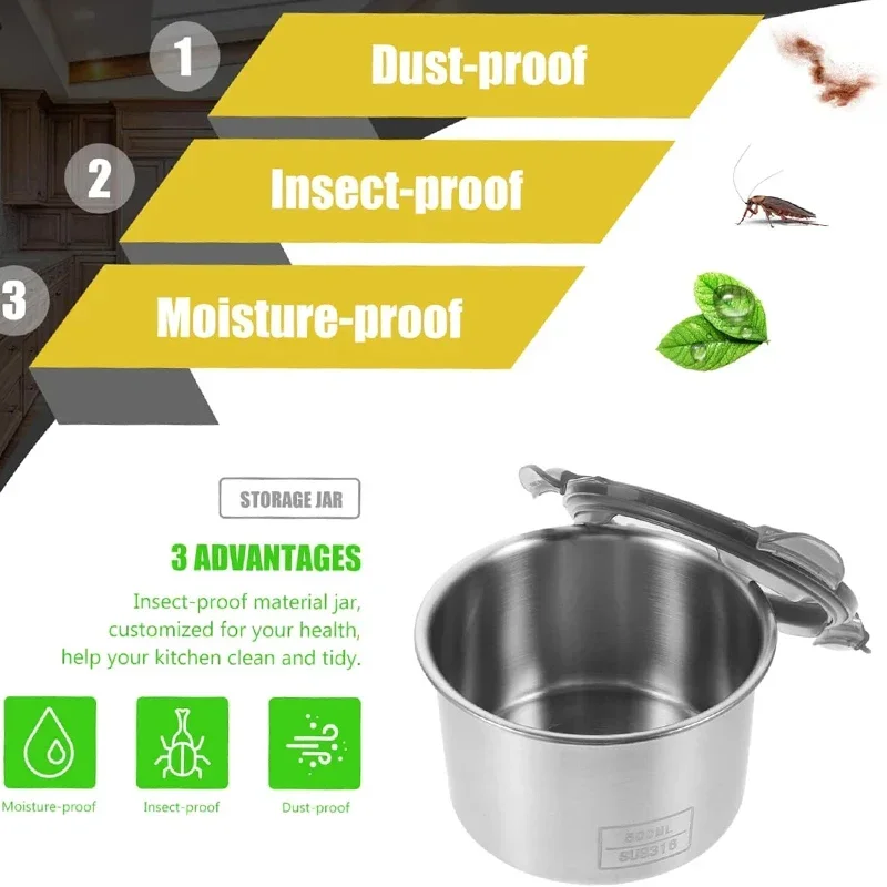 Stainless Steel Food Container - Coffee Bean And Tea Leaf ulasan dan harga