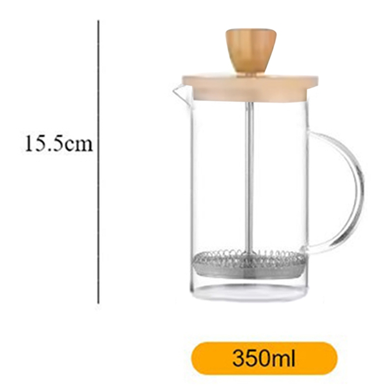 Coffee French Press Pot with F - French Press Glass ulasan dan harga
