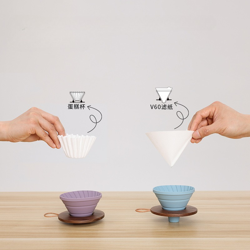 Portable Folding Silicone Coff - Coffee Dripper V60 ulasan dan harga