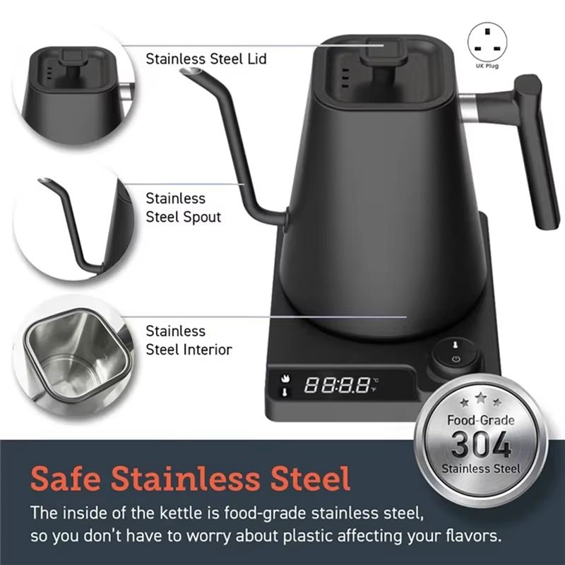 Gooseneck Electric Kettle With - Coffee Tea Uk ulasan dan harga