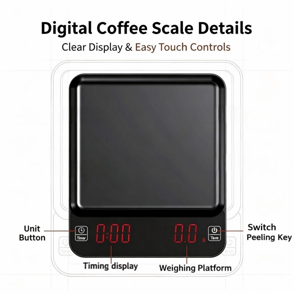 3kg/0.1g High Precision Digita - Coffee & Tea Restaurant ulasan dan harga