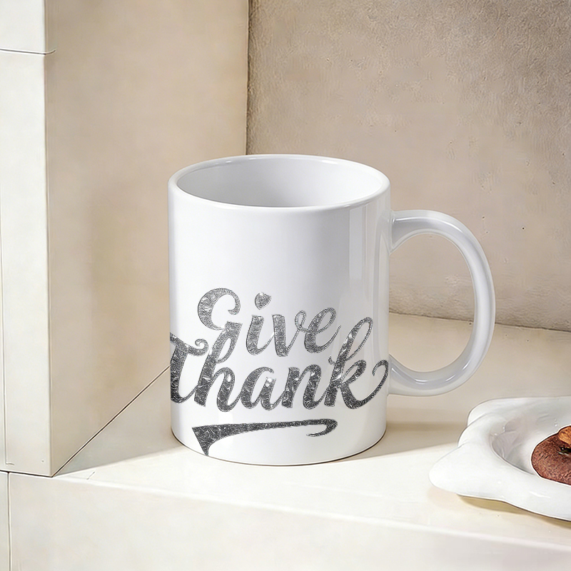 Silver Foil Font 'Give Thanks' - Coffee Tea Font ulasan dan harga