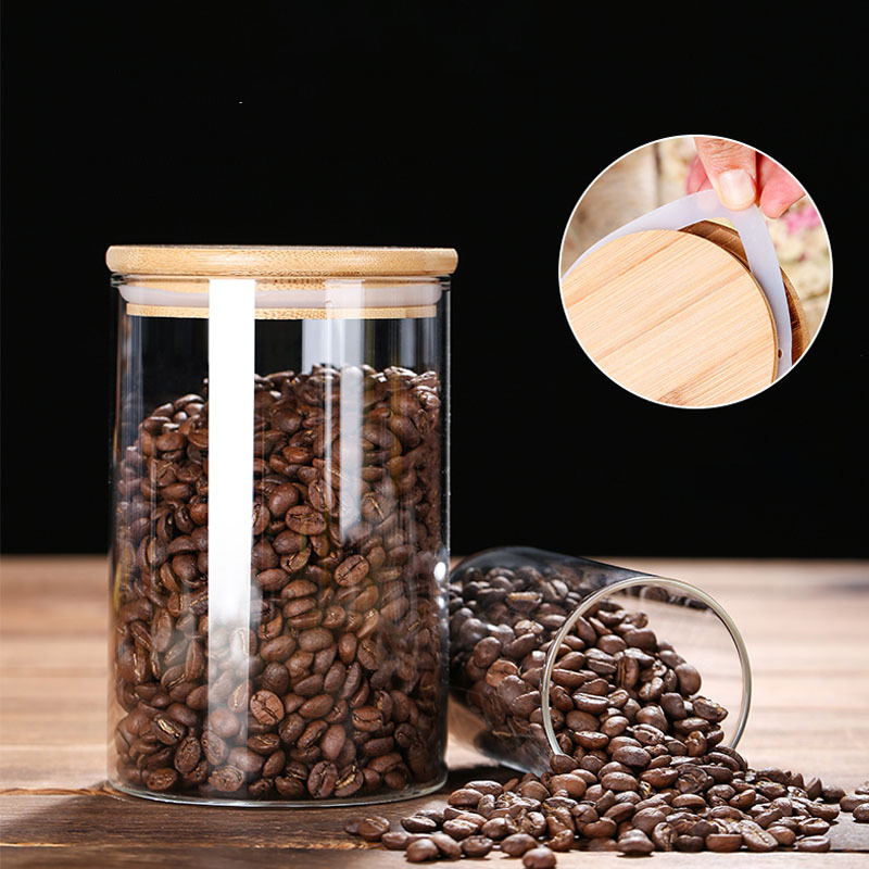 Glass Food Storage Jars with A - Coffee Bean And Tea Leaf ulasan dan harga