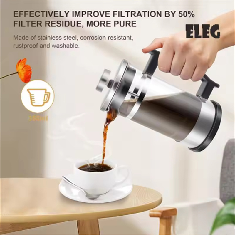 Coffee French Press Pot With F - French Press Glass ulasan dan harga