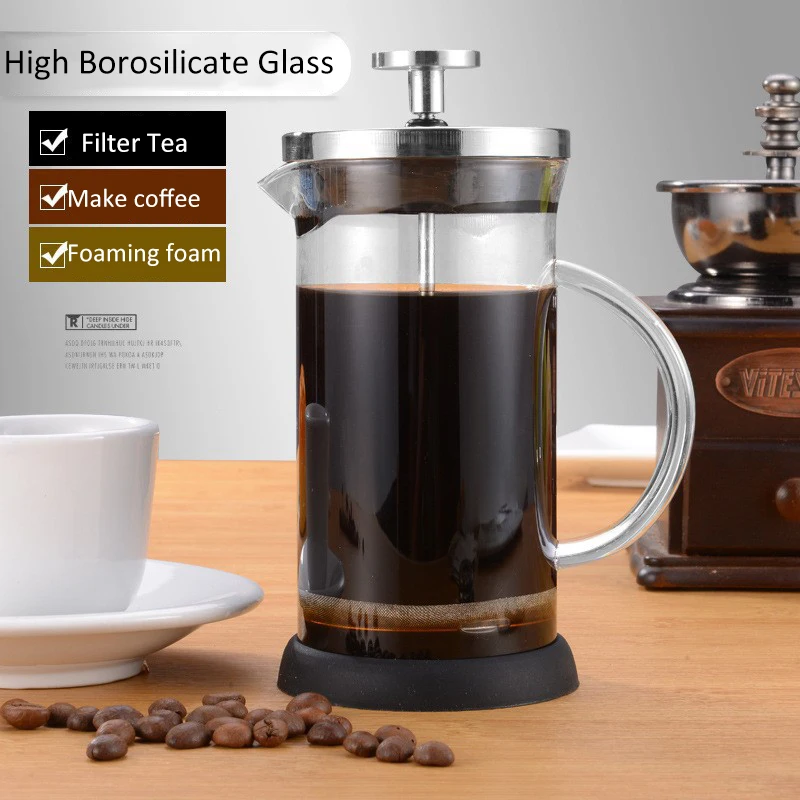 350-1000ml French Press Coffee - French Press Glass ulasan dan harga