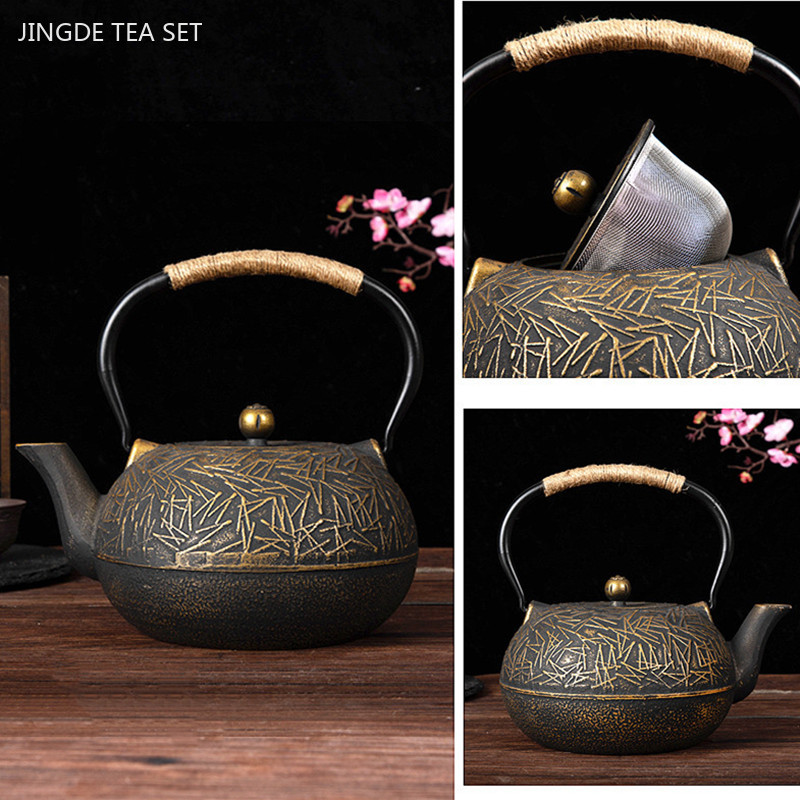900ml Customized Cast Iron Tea - Cast Iron Teapot ulasan dan harga