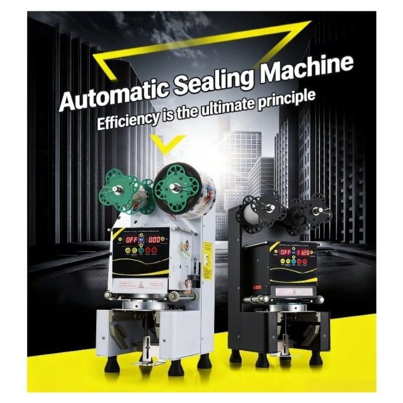 Automatic Plastic Cup Sealing  - Coffee Tea With Milk ulasan dan harga
