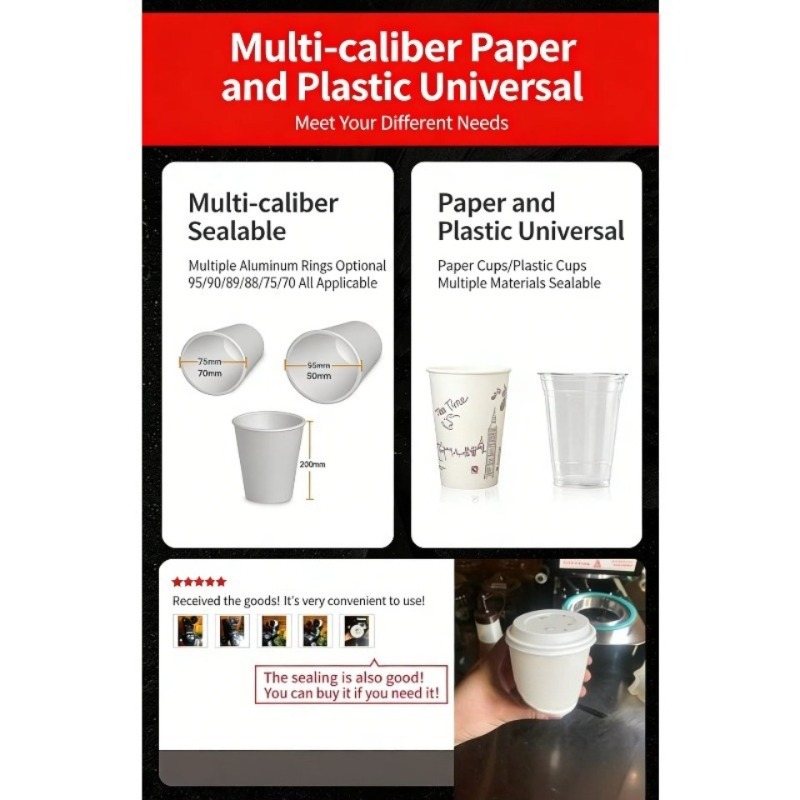 Automatic Plastic Cup Sealing  - Coffee Tea With Milk ulasan dan harga