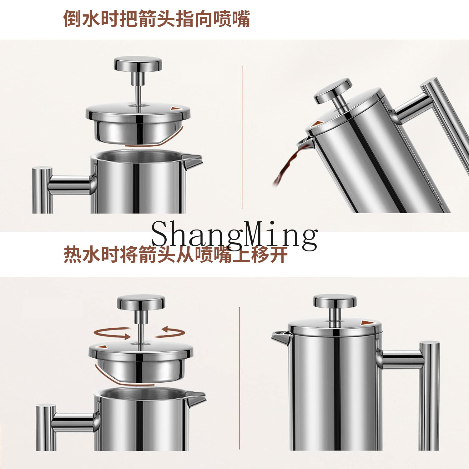 DSA stainless steel French pre - Coffee Tea Brew ulasan dan harga