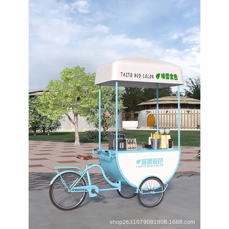 Outdoor Mobile Food Cart Snack - Coffee Tea With Milk ulasan dan harga