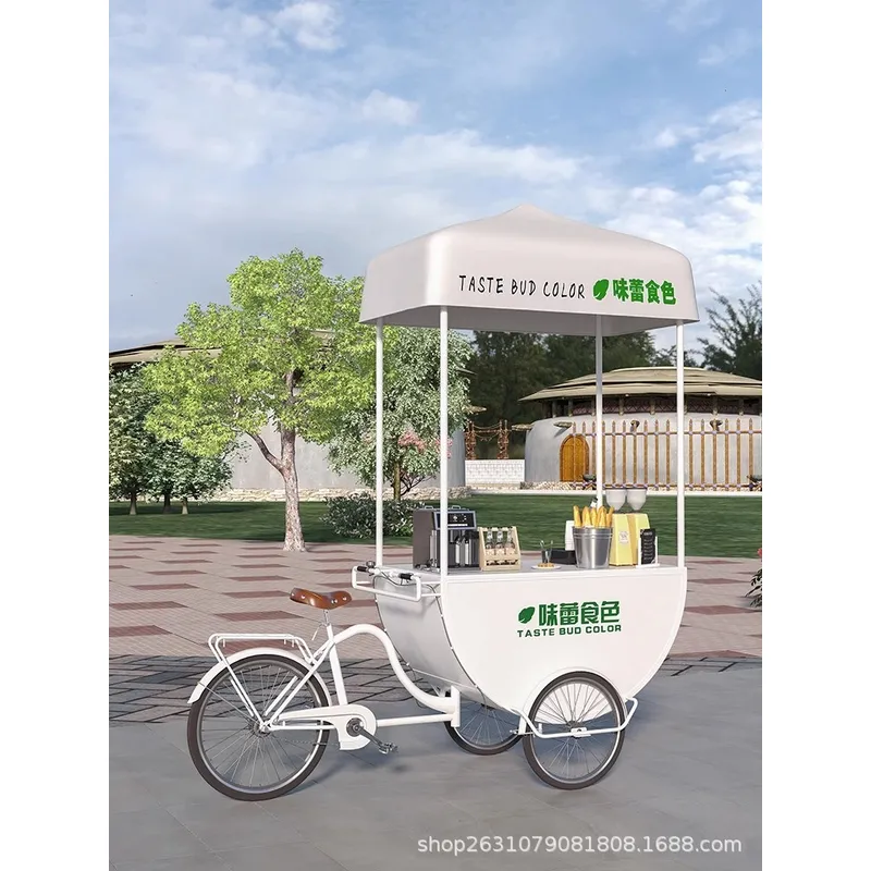Outdoor Mobile Food Cart Snack - Coffee Tea With Milk ulasan dan harga
