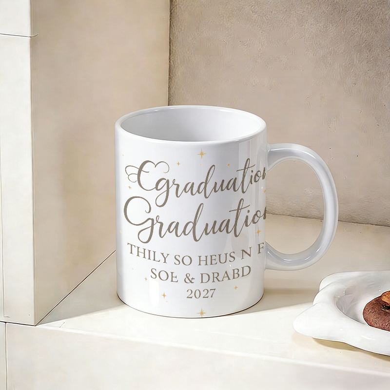 Gilded Font & Star Ceramic Mug - Coffee Tea Font ulasan dan harga