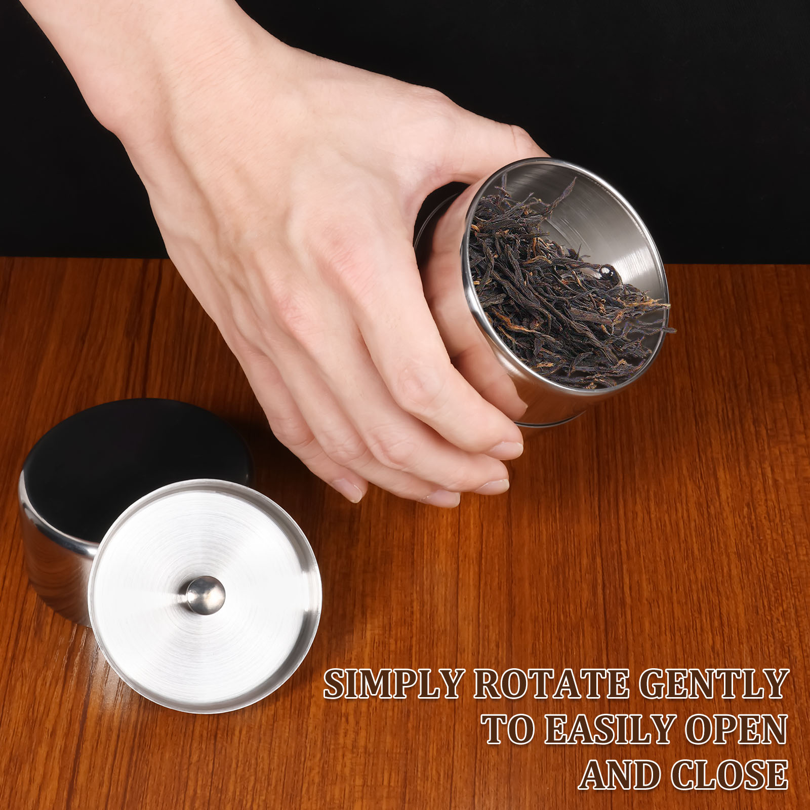 Stainless Steel Tea Leaf Tins  - Coffee Bean And Tea Leaf ulasan dan harga