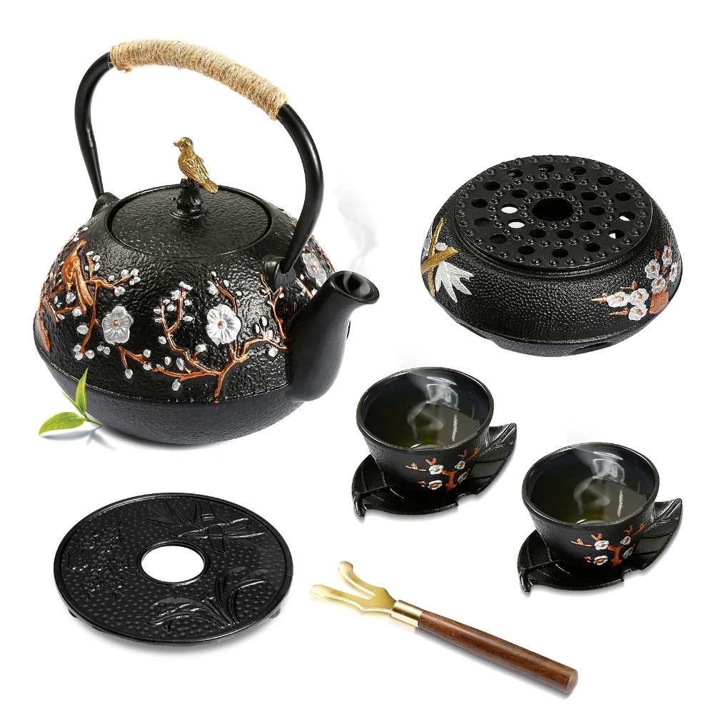 Cast Iron Teapot Set with Alco - Cast Iron Teapot ulasan dan harga