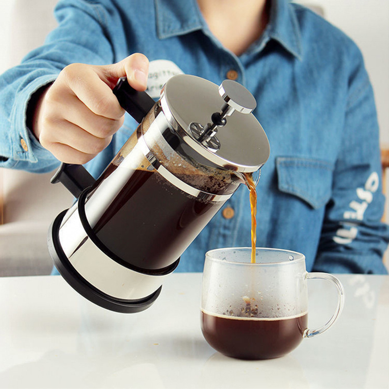 Coffee French Press Pot With F - French Press Glass ulasan dan harga